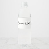 Étiquette Pour Bouteilles D'eau Logo de société de promotion commerciale (Devant)