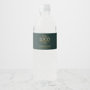 Étiquette Pour Bouteilles D'eau Logo d'entreprise Green Professional