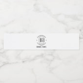 Étiquette Pour Bouteilles D'eau logo d'entreprise moderne personnalisé pour entrep (Étiquettes simples)