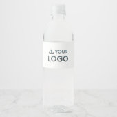 Étiquette Pour Bouteilles D'eau Logo d'entreprise personnalisé (Devant)