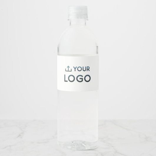 Étiquette Pour Bouteilles D'eau Logo d'entreprise personnalisé (Devant)