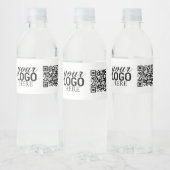 Étiquette Pour Bouteilles D'eau Logo d'entreprise promotionnel et code QR (Bouteilles)