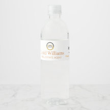 Logo personnalisé blanc et or pour l'immobilier mo