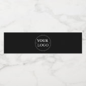 Étiquette Pour Bouteilles D'eau Logo professionnel moderne Noir (Étiquettes simples)