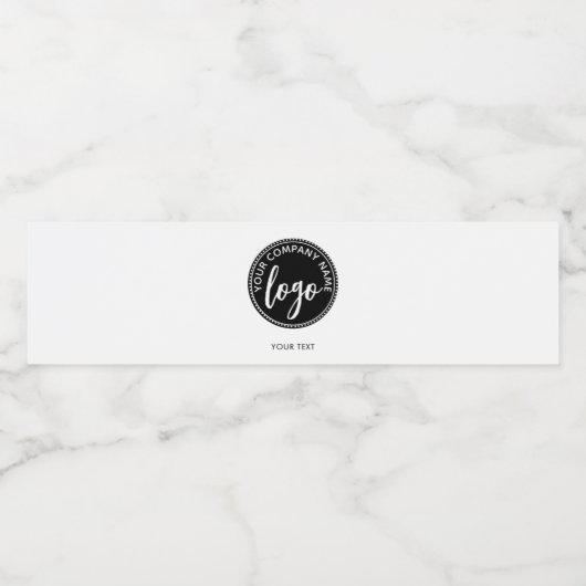 Étiquette Pour Bouteilles D'eau Logo simple (Étiquettes simples)