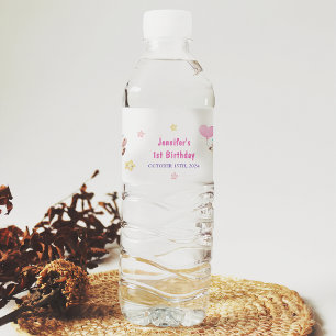 Étiquette Pour Bouteilles D'eau Magique Unicorn Rainbow Anniversaire Party