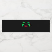 Étiquette Pour Bouteilles D'eau Mains de squelette - Drôle Halloween (Étiquettes simples)