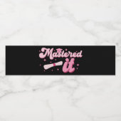 Étiquette Pour Bouteilles D'eau Maîtrise Il Maîtrise Diplômé MBA (Étiquettes simples)