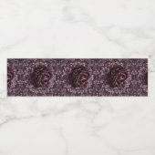 Étiquette Pour Bouteilles D'eau Mandala de rose (Étiquettes simples)