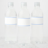 Étiquette Pour Bouteilles D'eau Mandala en bleu (Bouteilles)