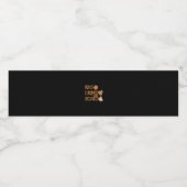 Étiquette Pour Bouteilles D'eau Mangez Boire Et Soyez Effrayant Graphique (Étiquettes simples)