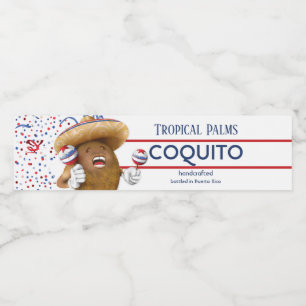 Étiquette Pour Bouteilles D'eau Maracas de coco Coquito