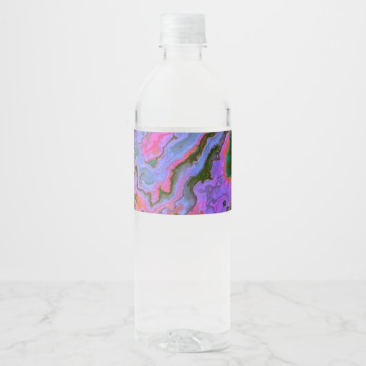 Étiquette Pour Bouteilles D'eau Marbre aigre (Devant)