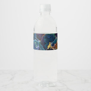Étiquette Pour Bouteilles D'eau Marche à huile