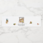 Étiquette Pour Bouteilles D'eau Marché de fleurs de mariage sous la pluie de Water (Étiquettes simples)