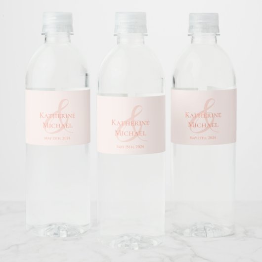 Étiquette Pour Bouteilles D'eau Mariage-broussailleur (Bouteilles)