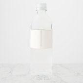 Étiquette Pour Bouteilles D'eau Mariage Classique Monogramme Esperluette Script (Dos)