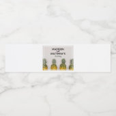 Étiquette Pour Bouteilles D'eau Mariage d'ananas tropical (Étiquettes simples)