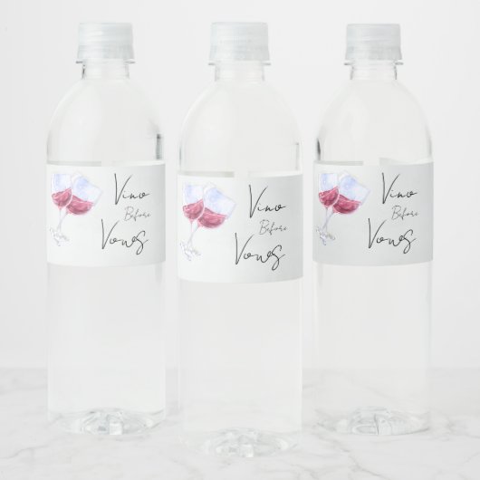 Étiquette Pour Bouteilles D'eau Mariage de cave à vin (Bouteilles)