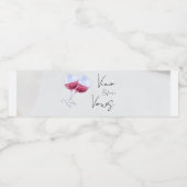 Étiquette Pour Bouteilles D'eau Mariage de cave à vin (Étiquettes simples)