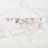 Étiquette Pour Bouteilles D'eau Mariage de feuilles de chute molle (Étiquettes simples)