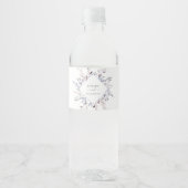 Étiquette Pour Bouteilles D'eau Mariage de verdure d'hiver (Devant)
