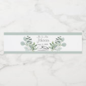 Étiquette Pour Bouteilles D'eau Mariage d'eucalyptus (Étiquettes simples)