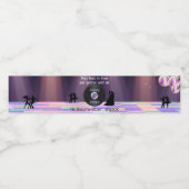 Étiquette Pour Bouteilles D'eau Mariage Disco personnalisable (Étiquettes simples)