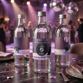 Étiquette Pour Bouteilles D'eau Mariage Disco personnalisable