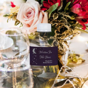 Étiquette Pour Bouteilles D'eau Mariage écrit dans les étoiles