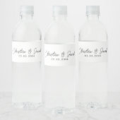 Étiquette Pour Bouteilles D'eau mariage en faveur simple élégance mariage en faveu (Bouteilles)