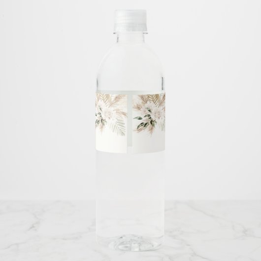 Étiquette Pour Bouteilles D'eau Mariage espagnol Boho (Dos)