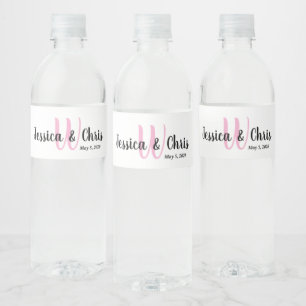 Étiquette Pour Bouteilles D'eau Mariage Étiquette à bouteille d'eau 002
