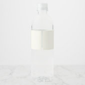 Étiquette Pour Bouteilles D'eau Mariage moderne Fleur sauvage minimal élégant (Dos)