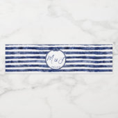 Étiquette Pour Bouteilles D'eau Mariage nautique côtier (Étiquettes simples)