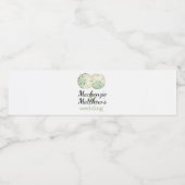 Étiquette Pour Bouteilles D'eau Mariage plage de sable Dollar (Étiquettes simples)