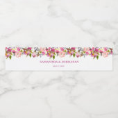 Étiquette Pour Bouteilles D'eau Mariage rose (Étiquettes simples)