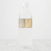 Étiquette Pour Bouteilles D'eau Mariage Rustique Chic Personnalisé Noms Classic Sc (Dos)