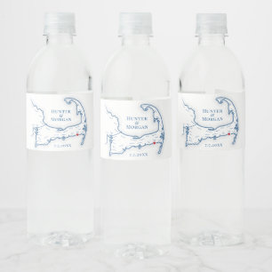 Étiquette Pour Bouteilles D'eau Mariage Wychmere Harwich Port MA