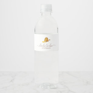 Étiquette Pour Bouteilles D'eau Mariée à l'étiquette d'abeille