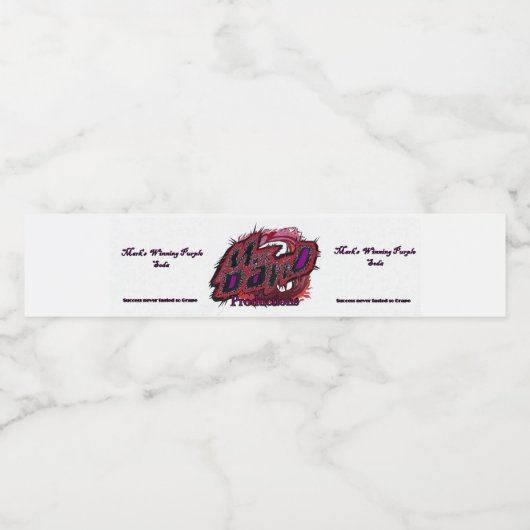 Étiquette Pour Bouteilles D'eau Mark's G Soda (Étiquettes simples)