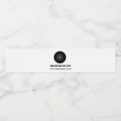 Étiquette Pour Bouteilles D'eau Marque Blanche Chic Professionnel Moderne (Étiquettes simples)