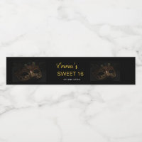 Masquerade Elegant Gold Black Sweet 16 15 Annivers