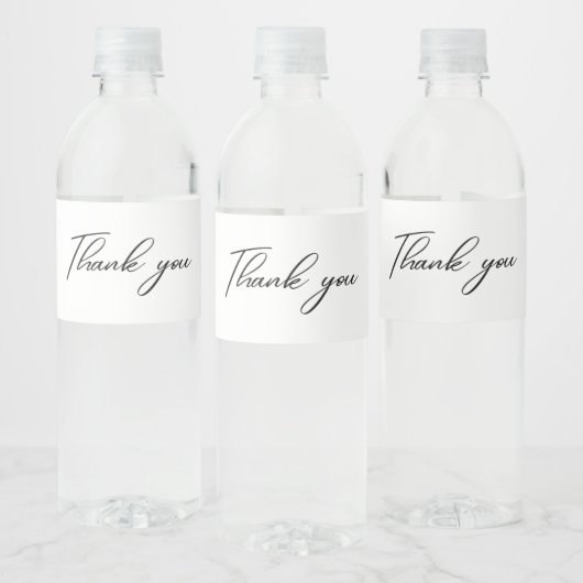 Étiquette Pour Bouteilles D'eau Merci (Bouteilles)