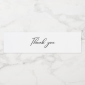 Étiquette Pour Bouteilles D'eau Merci  (Étiquettes simples)