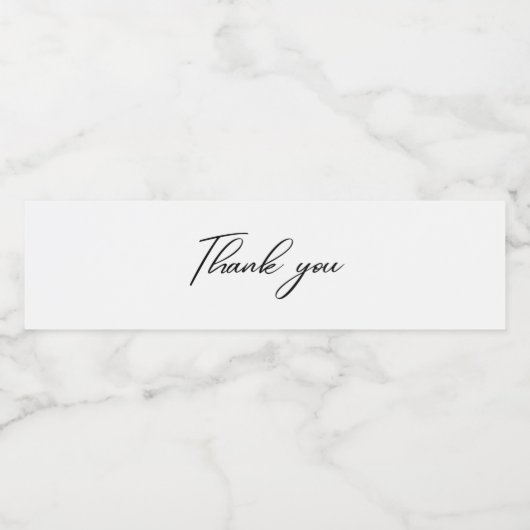 Étiquette Pour Bouteilles D'eau Merci  (Étiquettes simples)