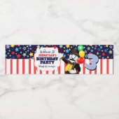 Étiquette Pour Bouteilles D'eau Merci de l'ours polaire du cirque (Étiquettes simples)