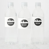 Étiquette Pour Bouteilles D'eau Miami (Bouteilles)