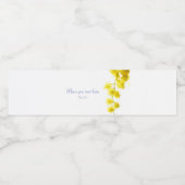 Étiquette Pour Bouteilles D'eau Mimosa (Étiquettes simples)