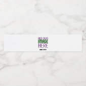 ÉTIQUETTE POUR BOUTEILLES D'EAU MODELE DE TEXTE D'IMAGE BLANC SIMPLE ÉDITABLE MODE (Étiquettes simples)